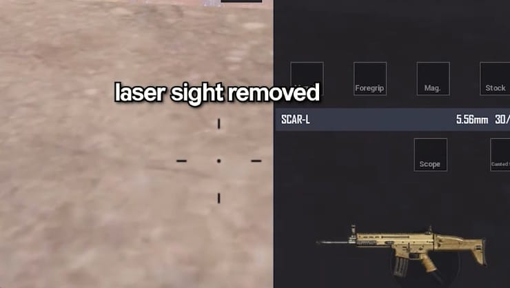 Laser Sight Removed