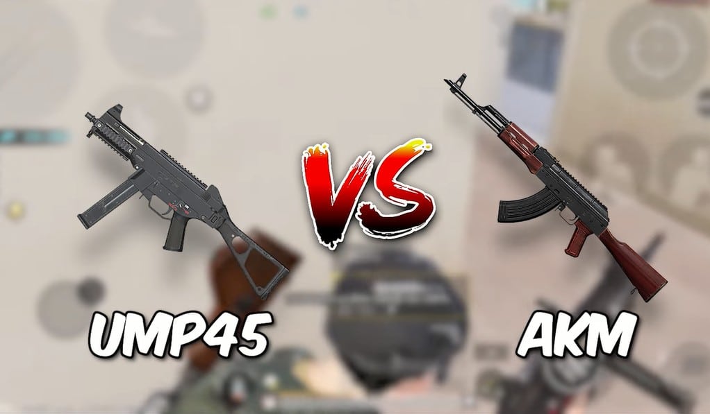 UMP45 vs AKM Weapon Comparison