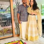 Sanju Samson with his wife Charulata