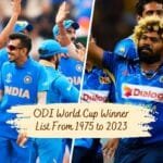 ODI World Cup Winner List From 1975 to 2023