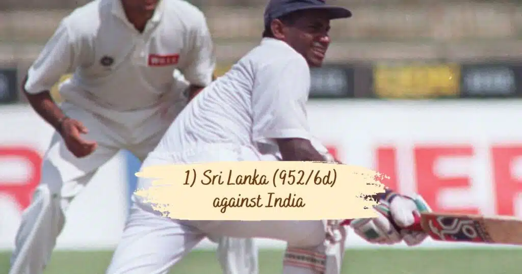 Top 10 Highest Team Scores in Test Cricket History: Sri Lanka