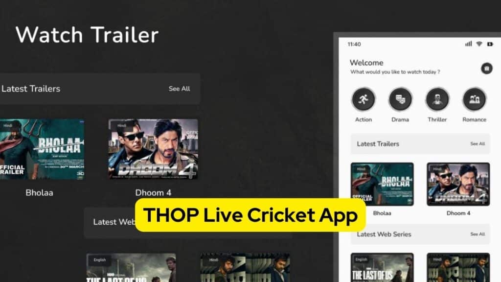Download Latest Version of THOP Live Cricket App